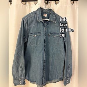 Levi’s Large Denim Shirt Men